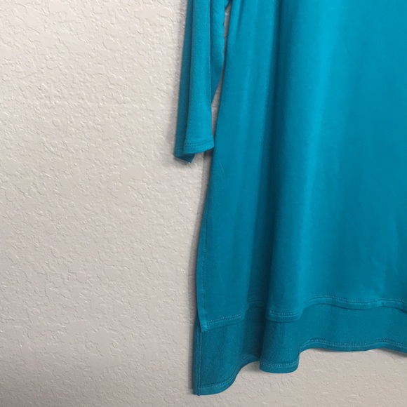 CATO Jersey Knit Stretch Comfy Extra Long Line Tunic Top With Drop Shoulders - Picture 7 of 13